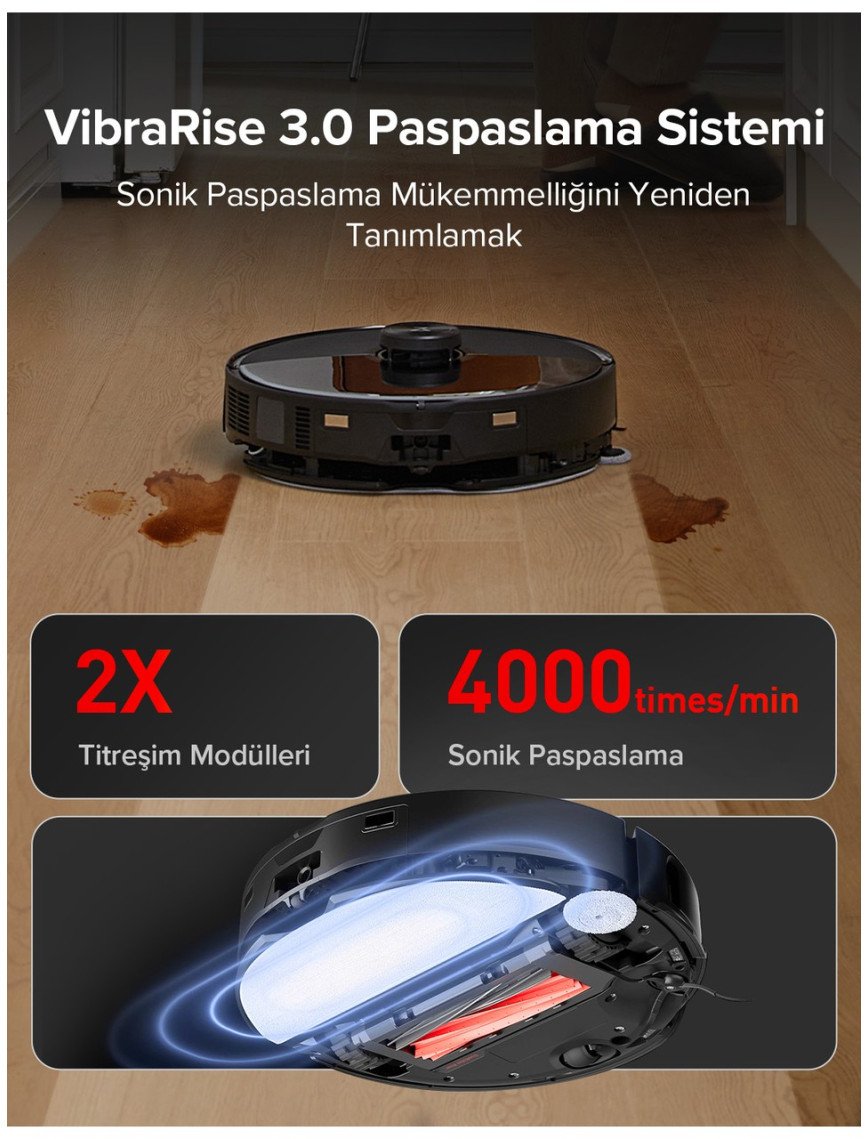 Roborock S8 Maxv Ultra Akıllı Robot Süpürge Siyah